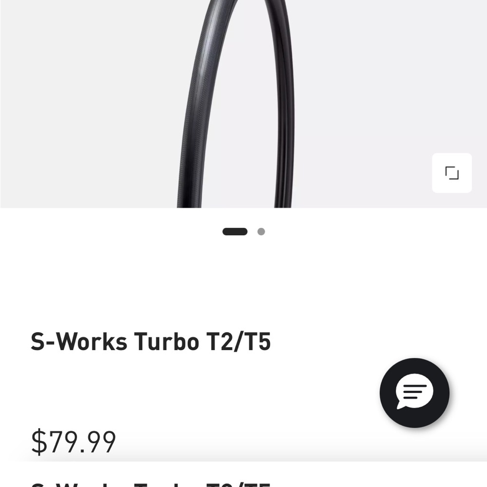 Black Turbo S-Works T2/T5 Tire